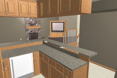 Downs Basement CAD Drawing bar to tv view