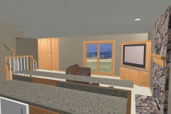 Downs Basement Cad Drawing Back Door View